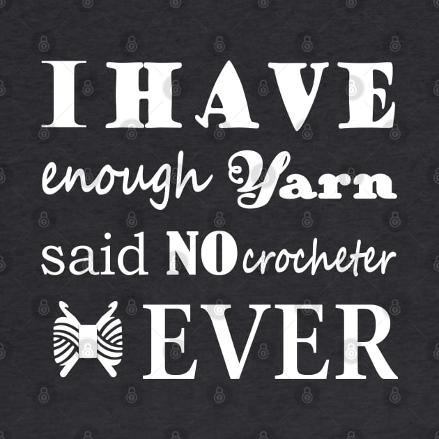 Crochet • Not Enough Yarn Crafts Dark by craftlove